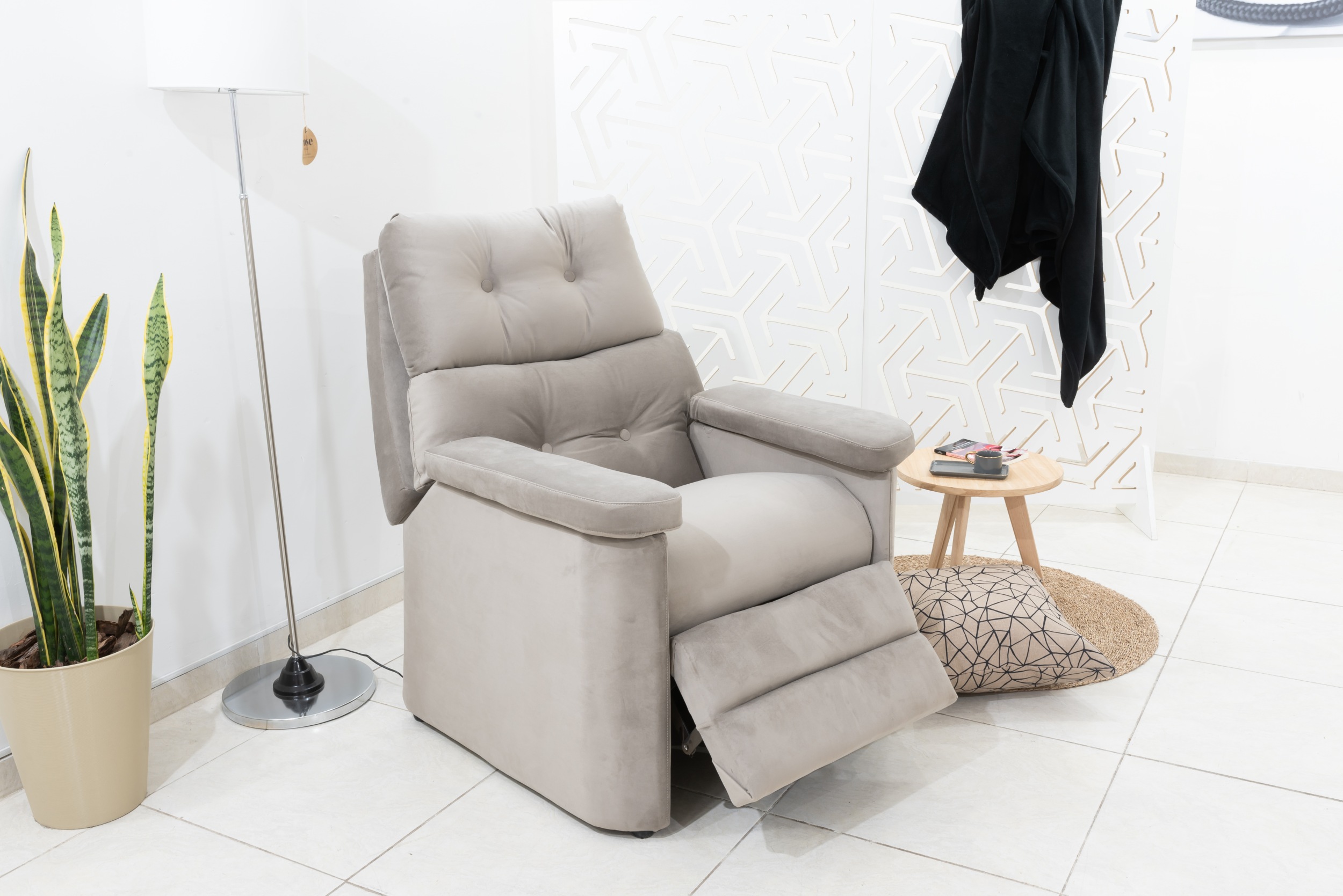 SILLON RELAX RECLINABLE EN PANA